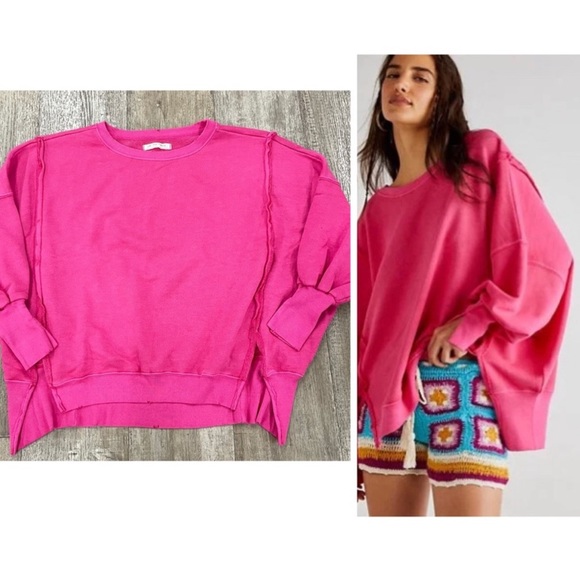 Free People Camden in Pinky Pink Size Medium - Picture 1 of 1